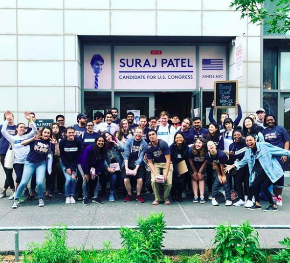 Anjelica and the team behind Suraj Patel's campaign