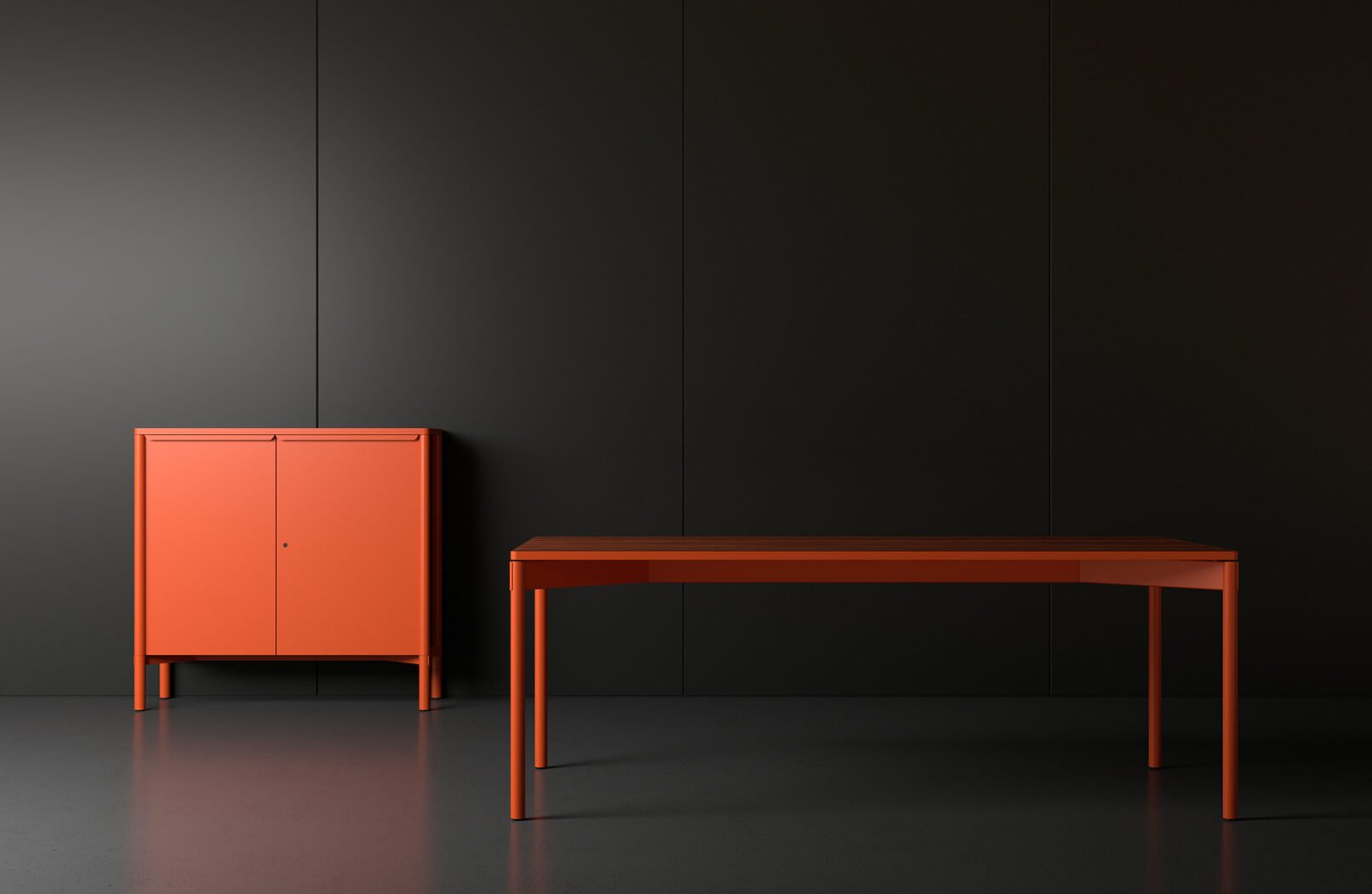 Offocina Orange Table and Chest.jpg