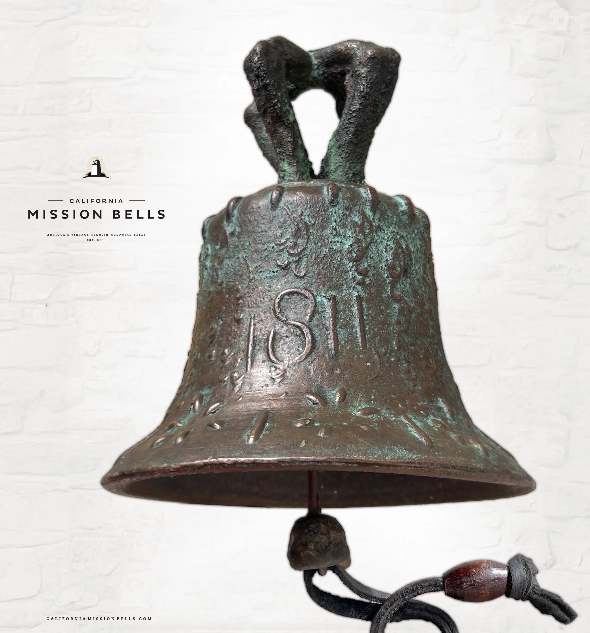 7 Inch Antique Mission Bell 1811 1a.jpg