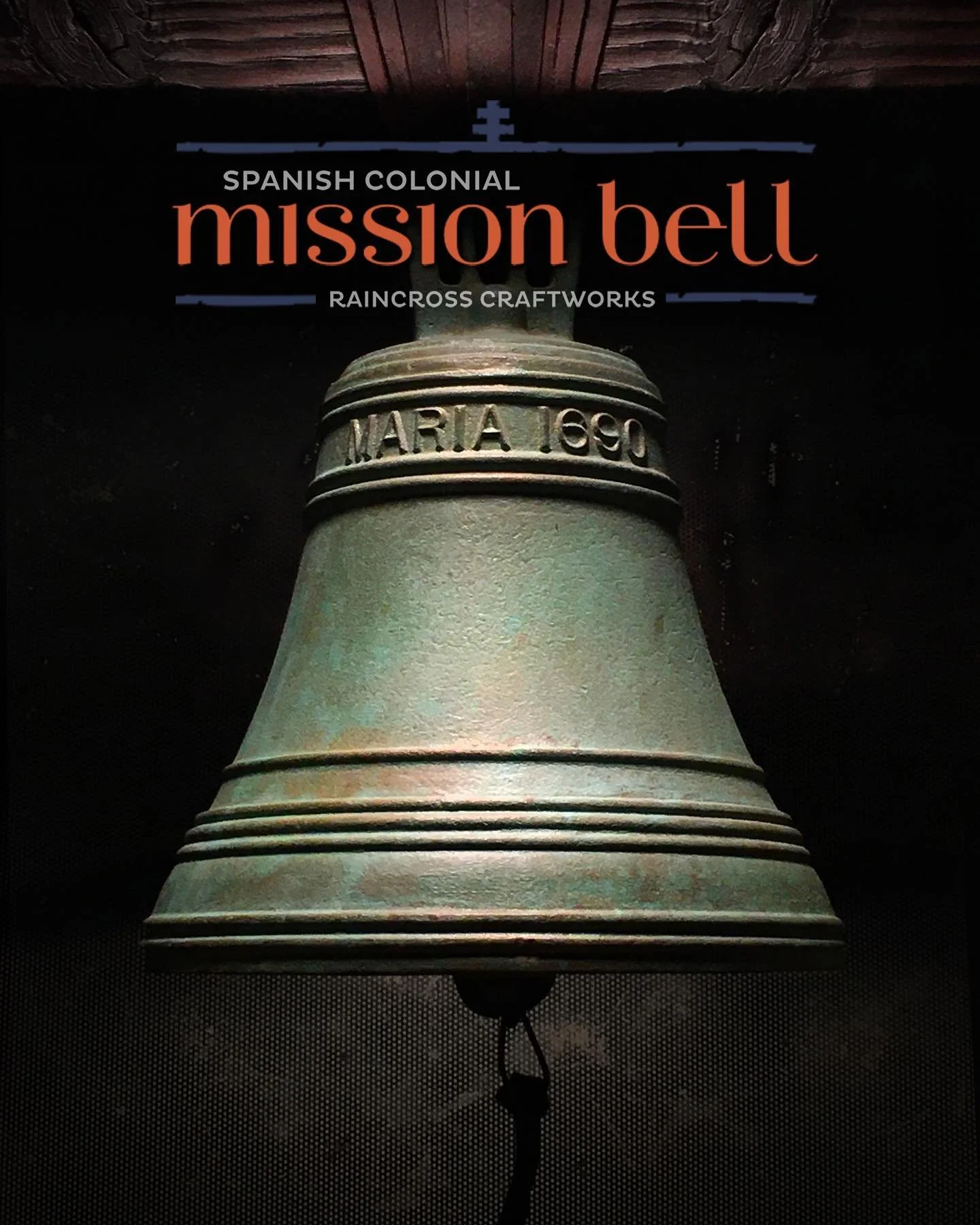 13” bronze mission bell replica. 1920s’ design by Mrs. A.S.C. Forbes of Los Angeles, renowned maker of mission bell replicas.
*
*
*
#missionbell #missionbells #spanishcolonial #spanishcolonialstyle #spanishcolonialdecor #antiquebell #vint