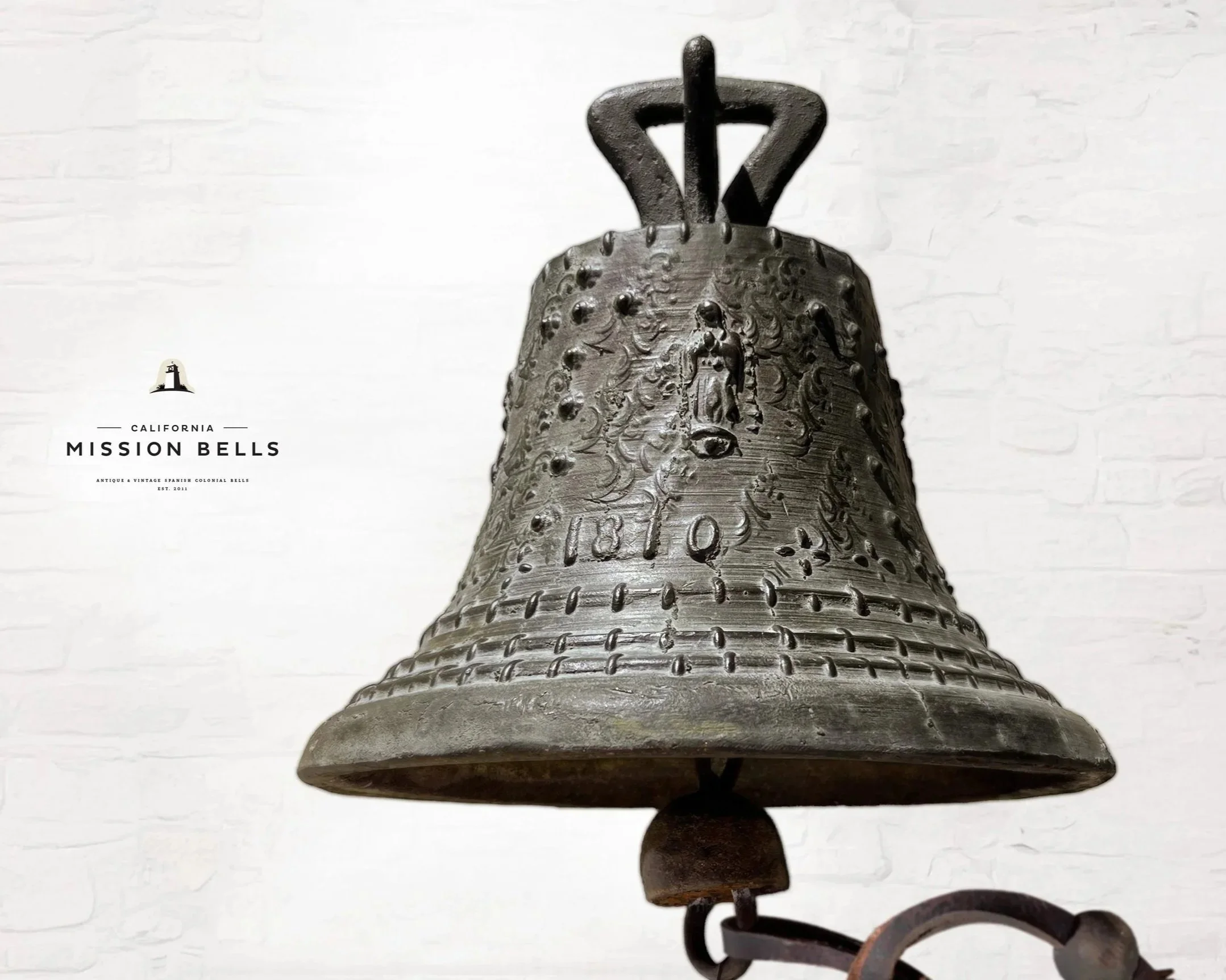 Rare Antique Spanish Colonial Bronze Bells – Decorative Mission