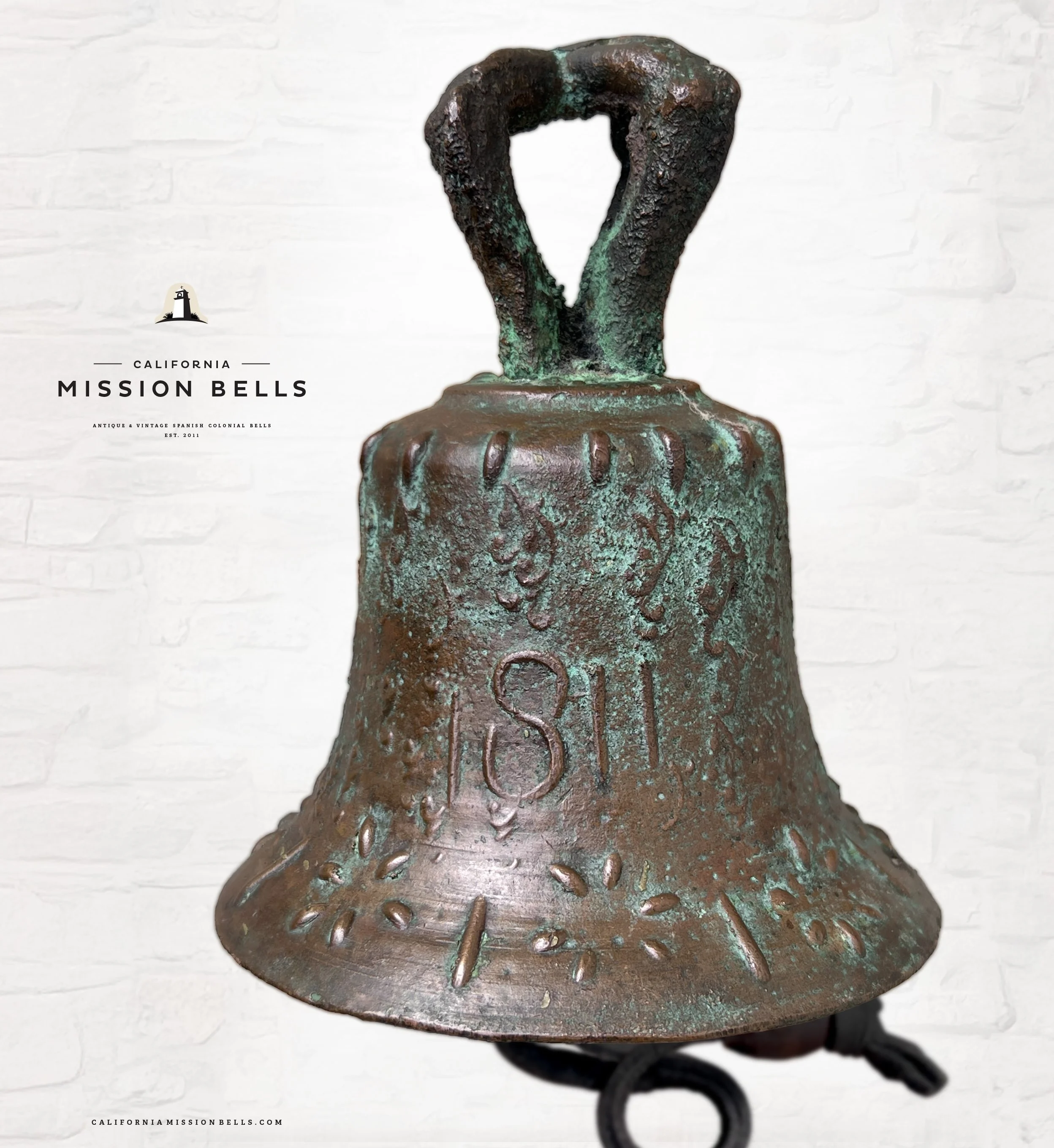 7 Inch Antique Mission Bell 1811 1b.jpg