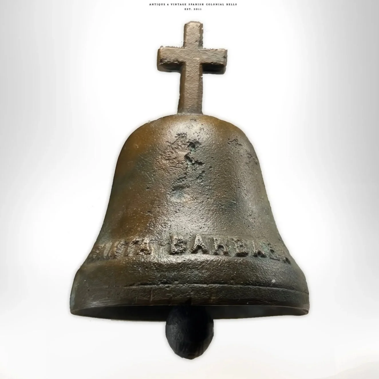 Antique Mission Santa Barbara Souvenir Handbell