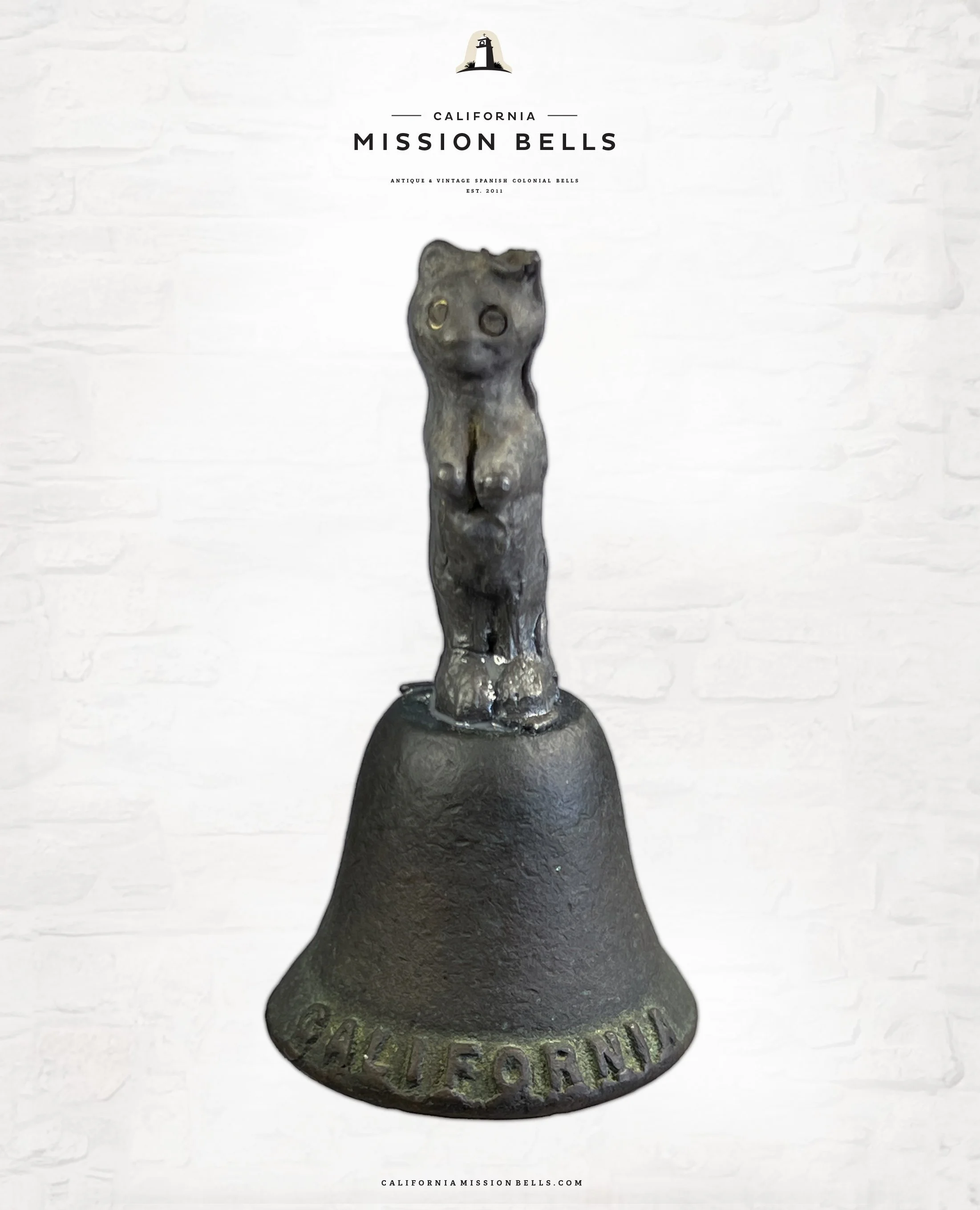Antique California Republic Grizzly Bear Bell 1a.jpg