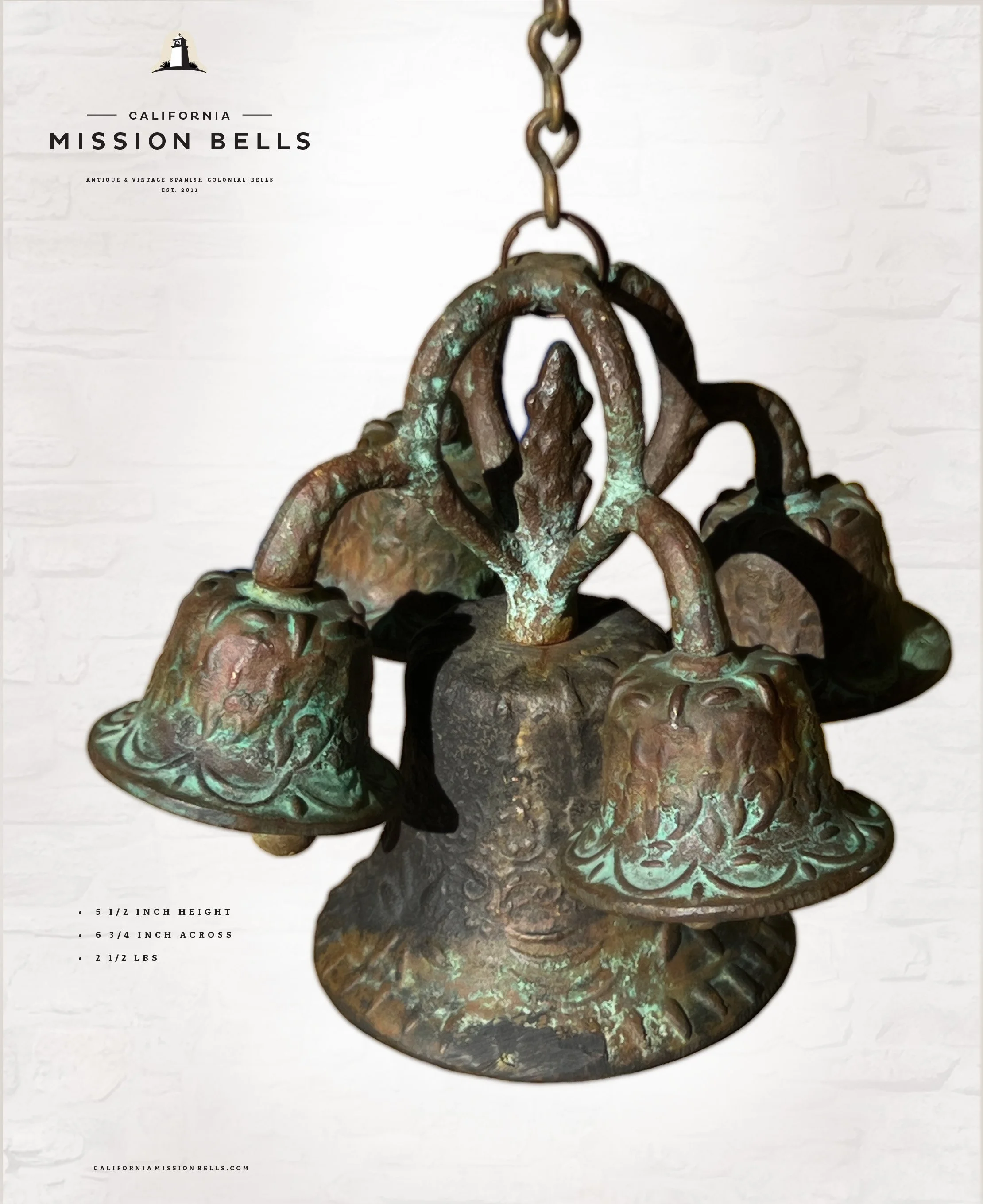 Antique Mission 5 Bells Chimes 1c.jpg