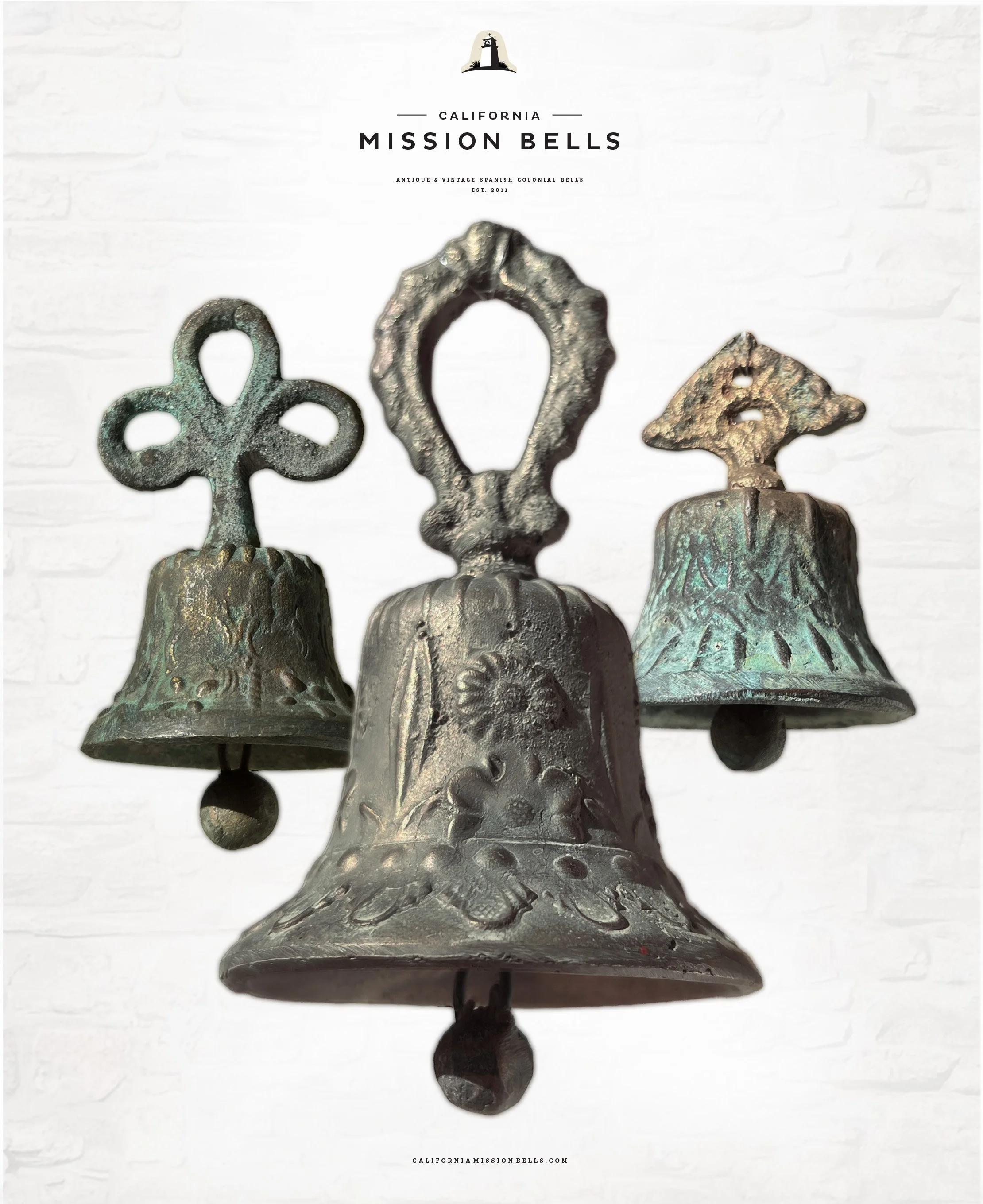 El Camino Real mission bells for sale. Used mission bells for sale.