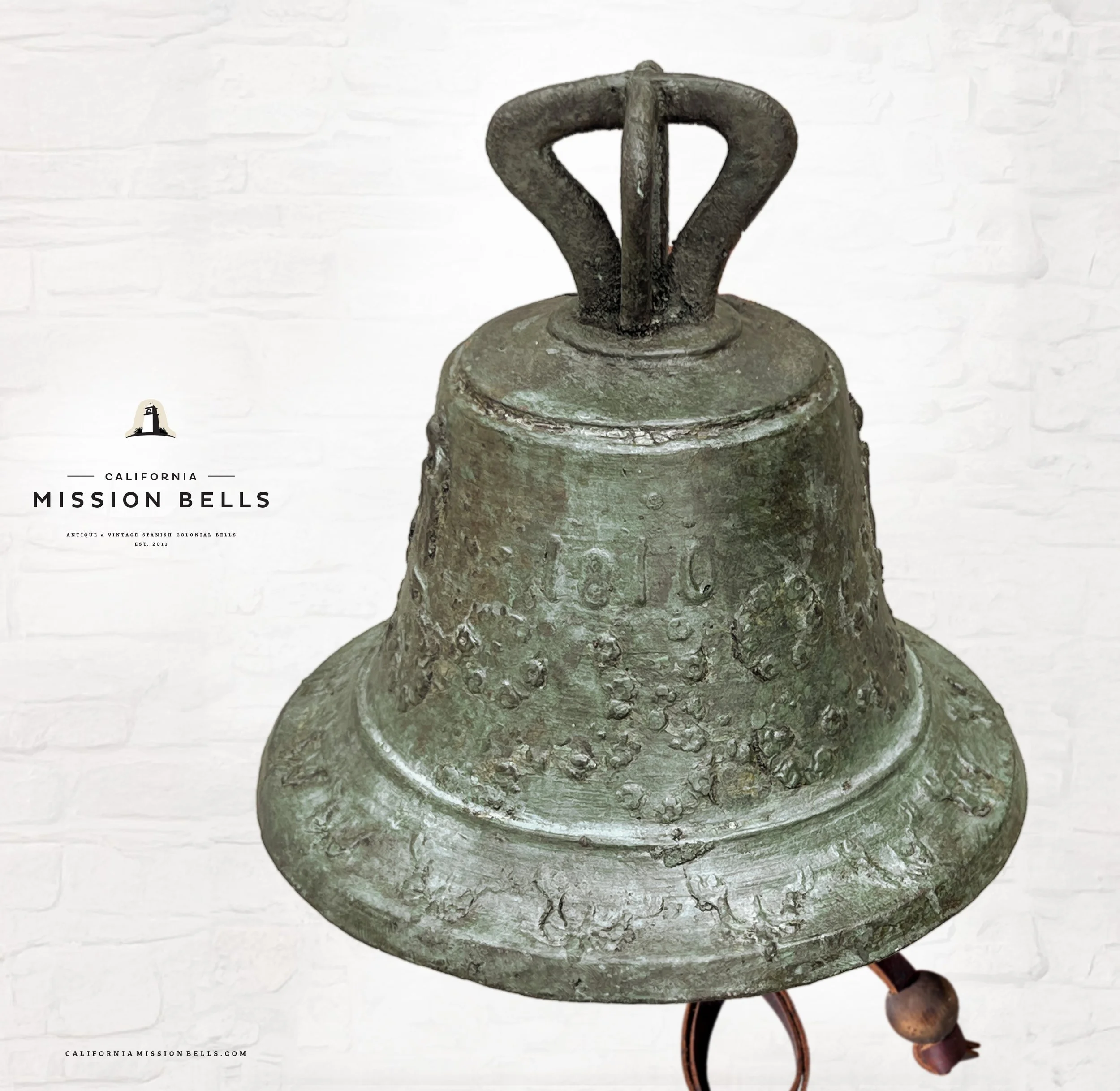 El Camino Real mission bells for sale. Used mission bells for sale. Shop Spanish mission bells for sale. Old bells for your Spanish Colonial or Spanish Revival decor or Riverside raincross.