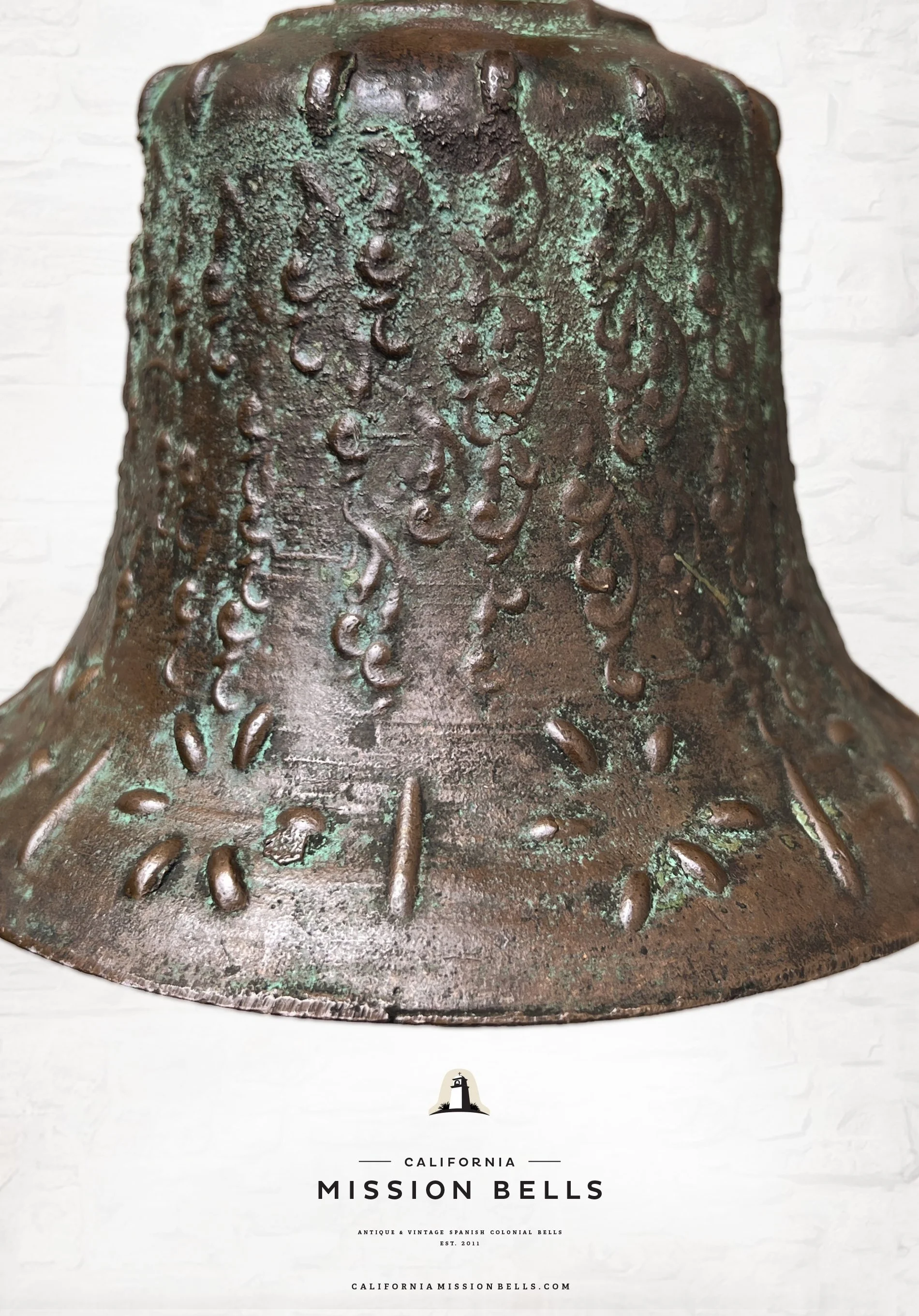 7 Inch Antique Mission Bell 1811 1d.jpg