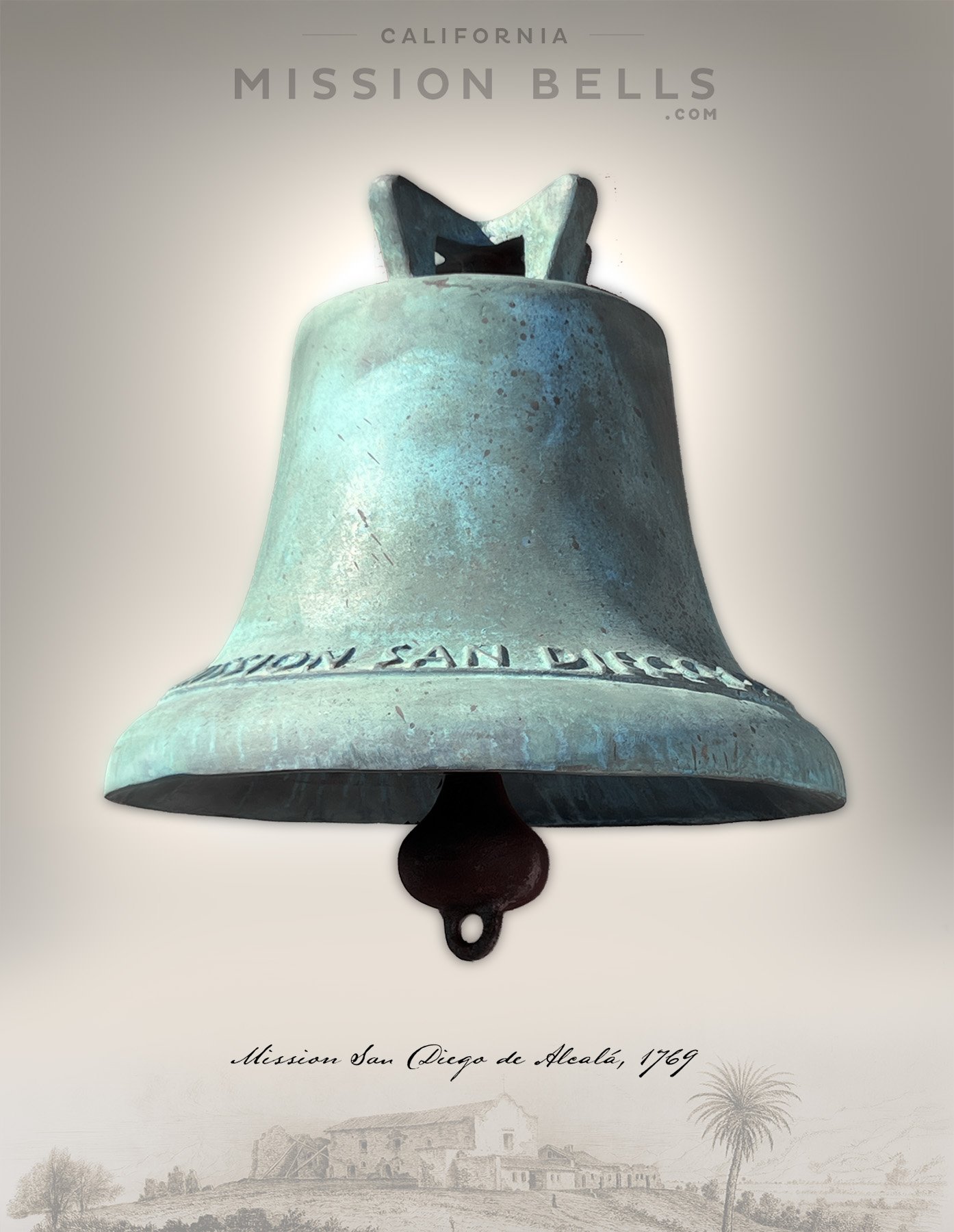 Antique Mission Bell, San Diego, Forbes 1a.jpg