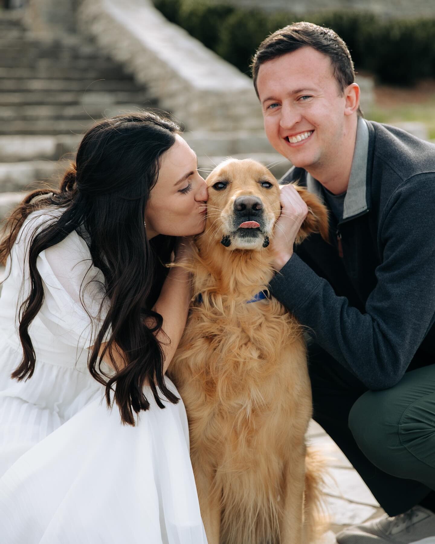 Grace + Ryan + Oakley 😍😍🐕 cannot wait to see them again in May!