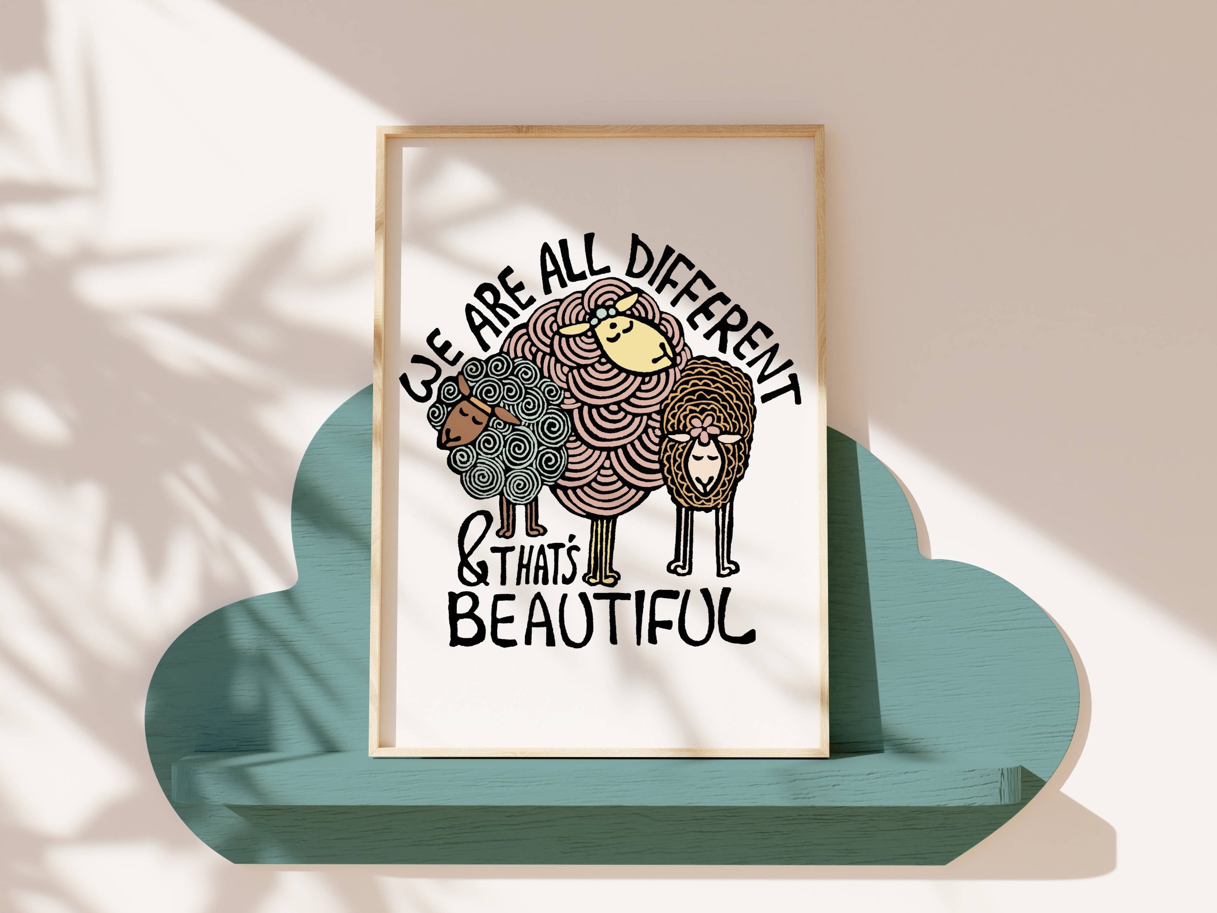 Different Is Beautiful Art Print .jpg