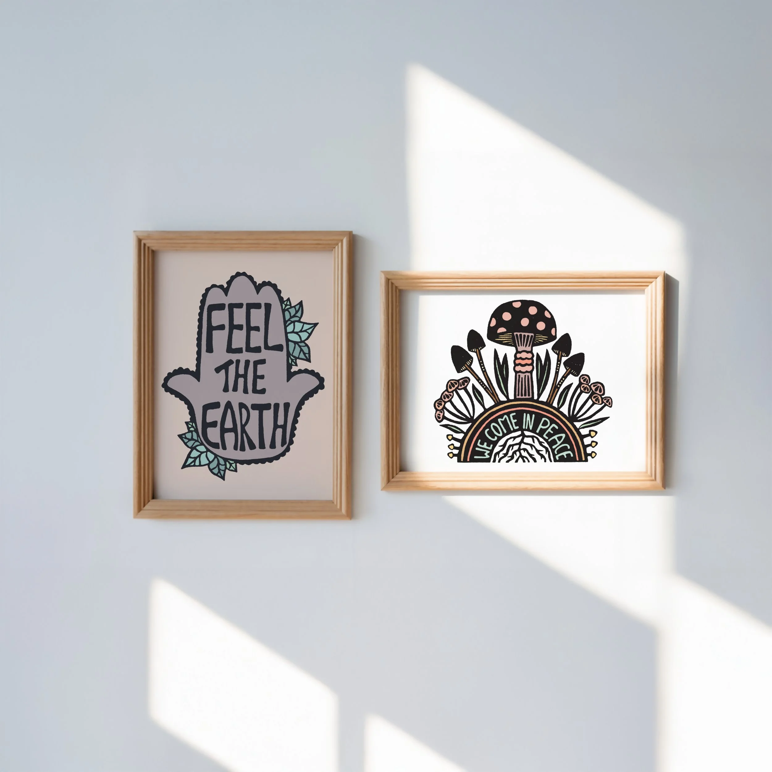 Earth and Mushrooms art prints.jpg