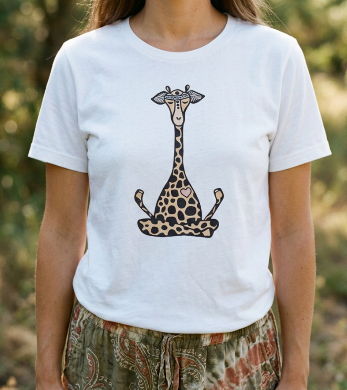 Lotus Giraffe Womens Tee.png