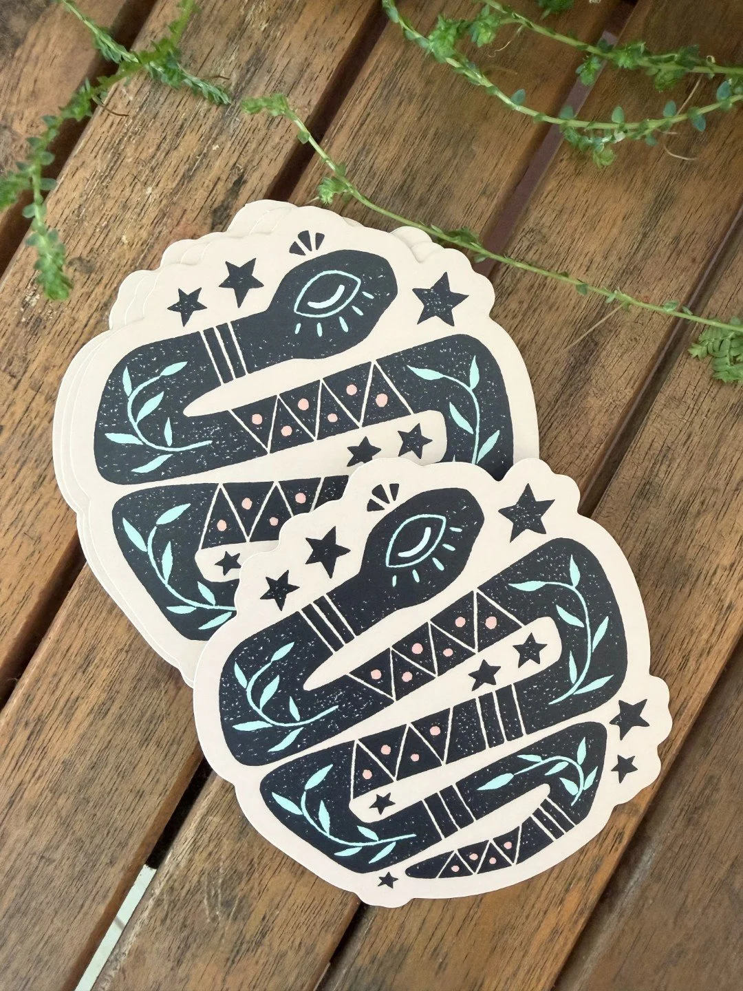 Snake Sticker Boho Hippie_002.jpg