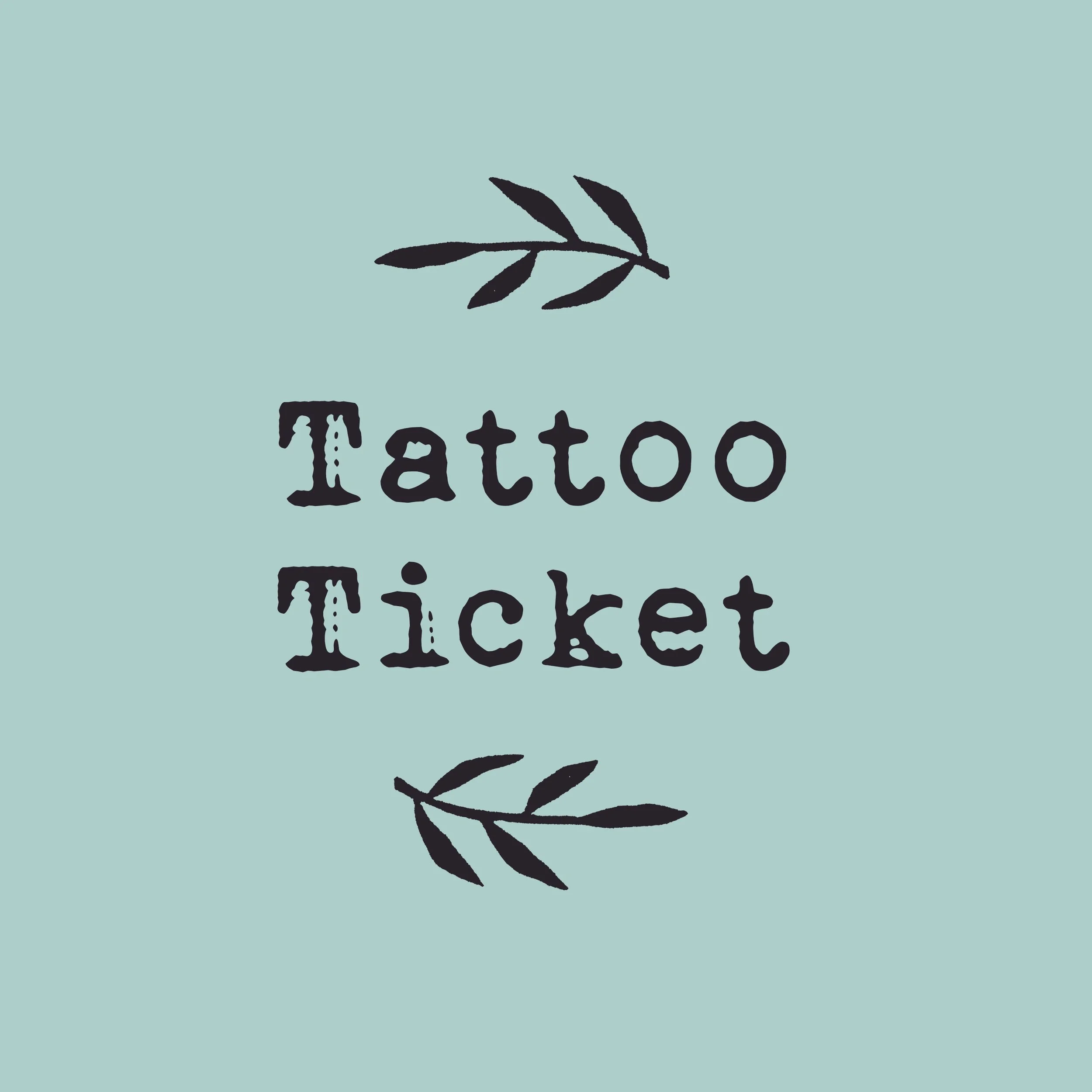 Tattoo Ticket - Mantra Whale
