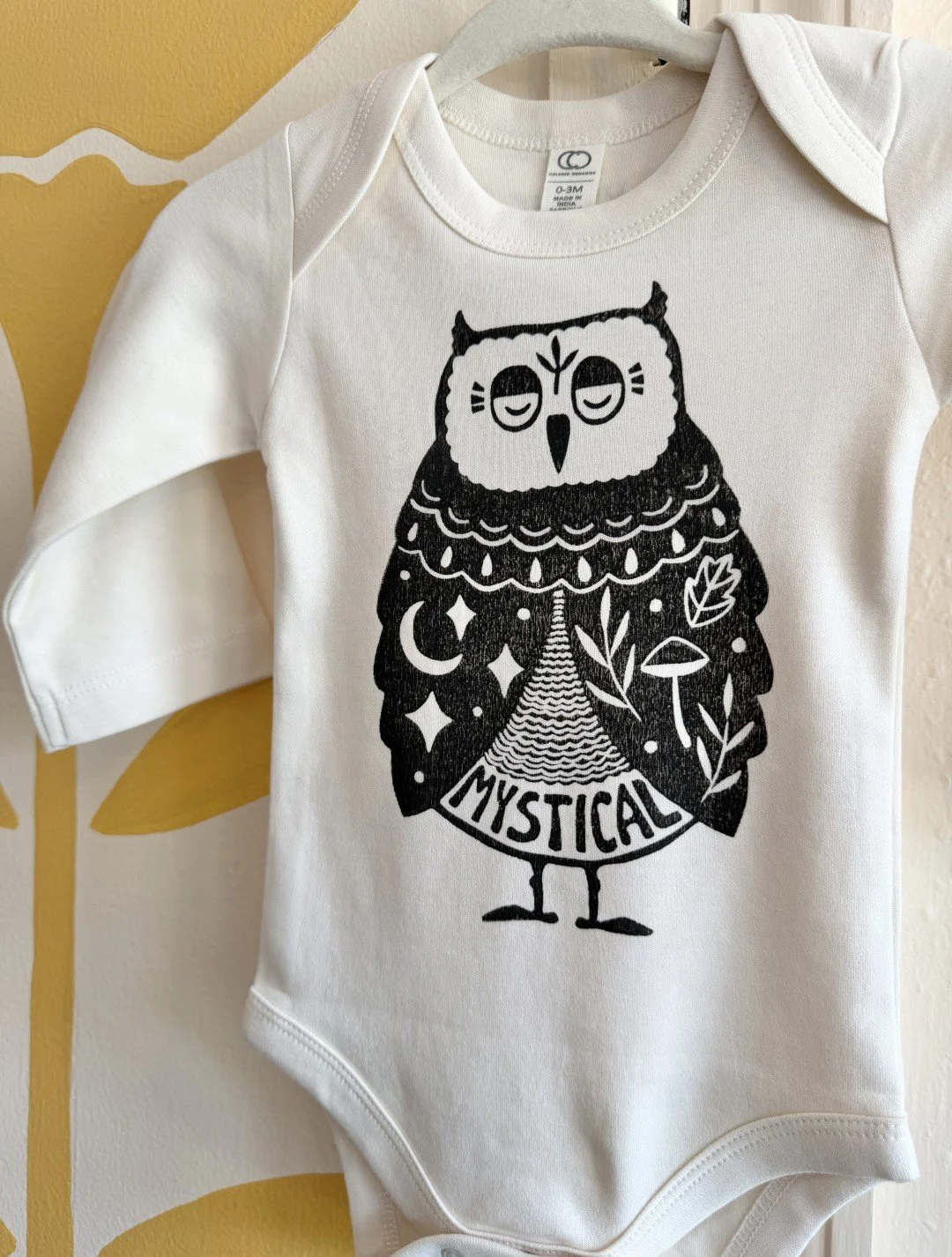 Mystical Owl Baby Onesie Organic Cotton_005.jpg