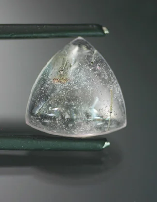 9.57 ct.  Morganite with Tourmaline