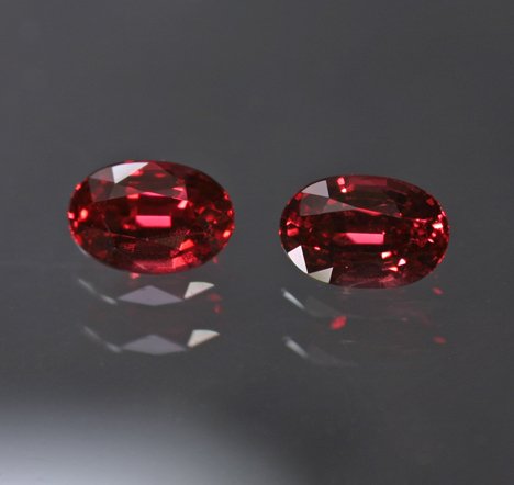 *RESERVED* 0.55 ct. Burmese Red Spinel Pair