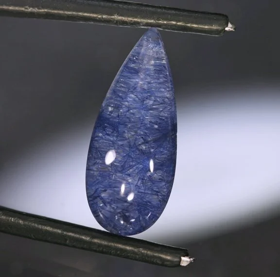 6.74 ct. Quartz with Dumortierite Cabochon