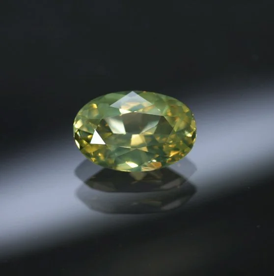 1.07 ct. Chartreuse Opalescent Sapphire