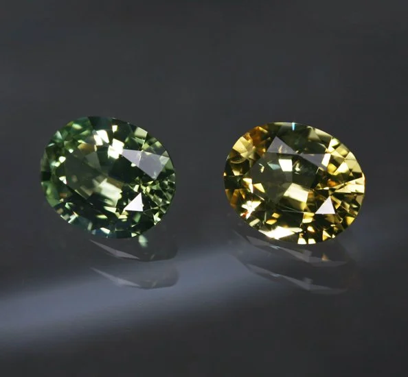 1.77 ct. Chrysoberyl &amp; Danburite Mismatched Pair