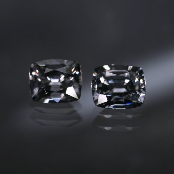 *RESERVED* 1.84 ct Grey Spinel Matched Pair