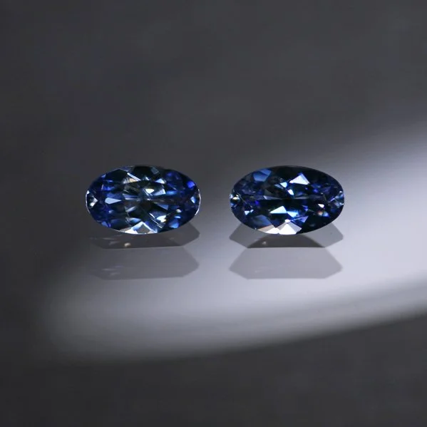 0.49 ct. Benitoite Matched Pair