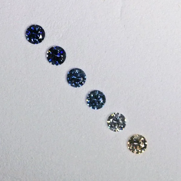 0.32 ct. Benitoite Color Set