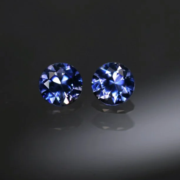 *RESERVED* 0.38 ct. Benitoite Matched Pair