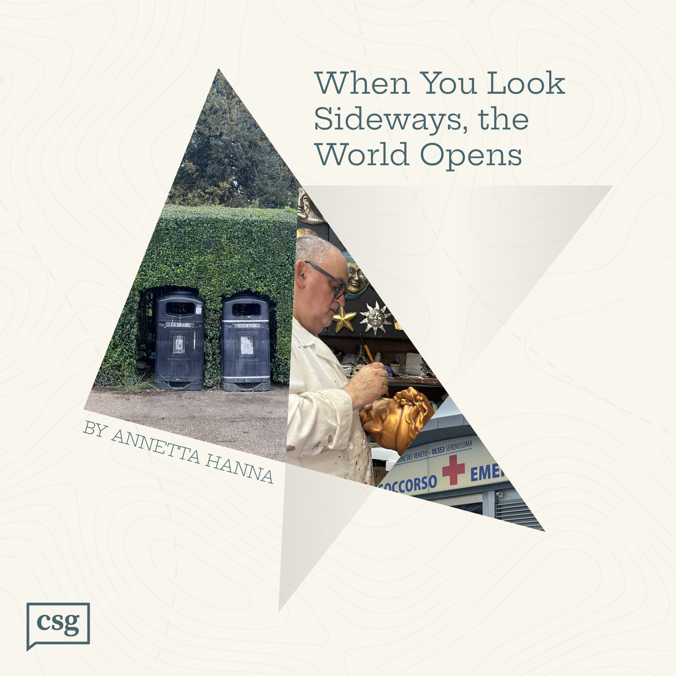 When You Look Sideways, the World Opens