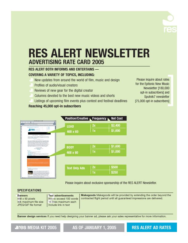 Res Magazine media kit