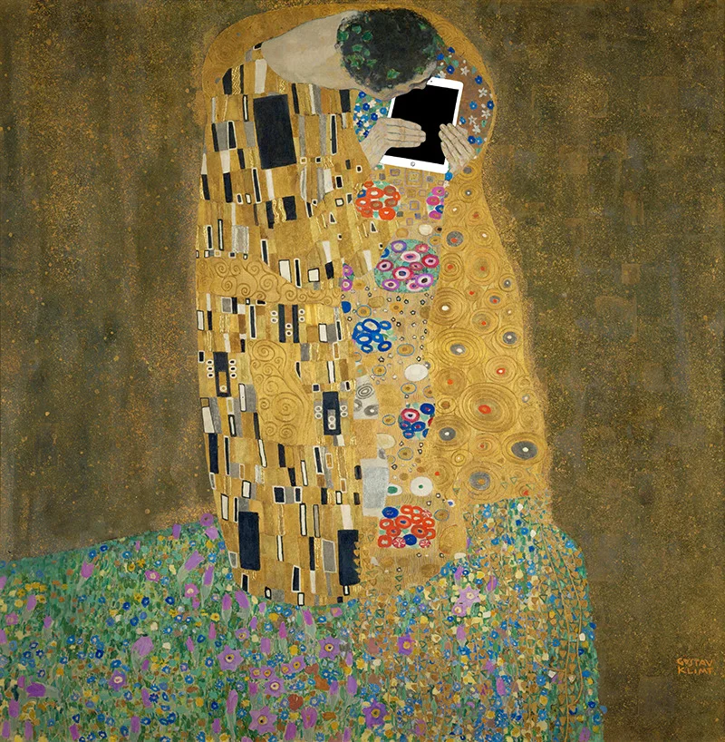 © Kim Dong-Kyu, ART X SMART project, 2013. “The Kiss” by Gustav Klimt.
