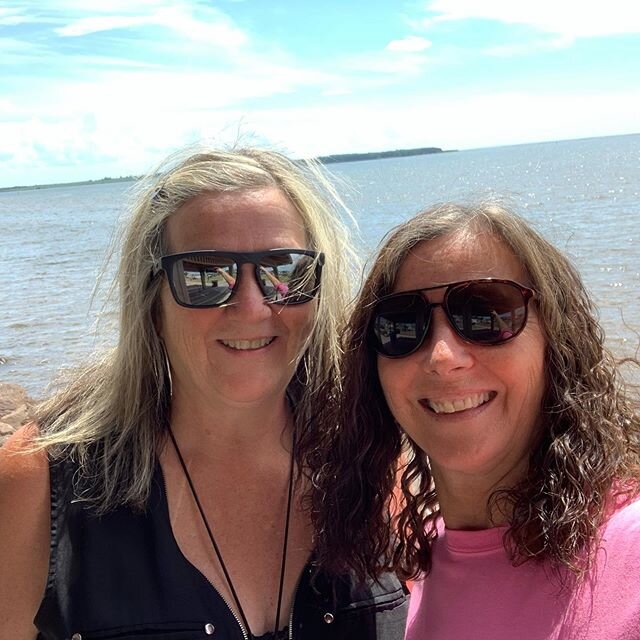 Island Waterfront with my sister - Summerside. The tour continues 
This Island is beautiful 
#brendadowell #waterfront #pei #sisters #family #lovethisisland❤️
