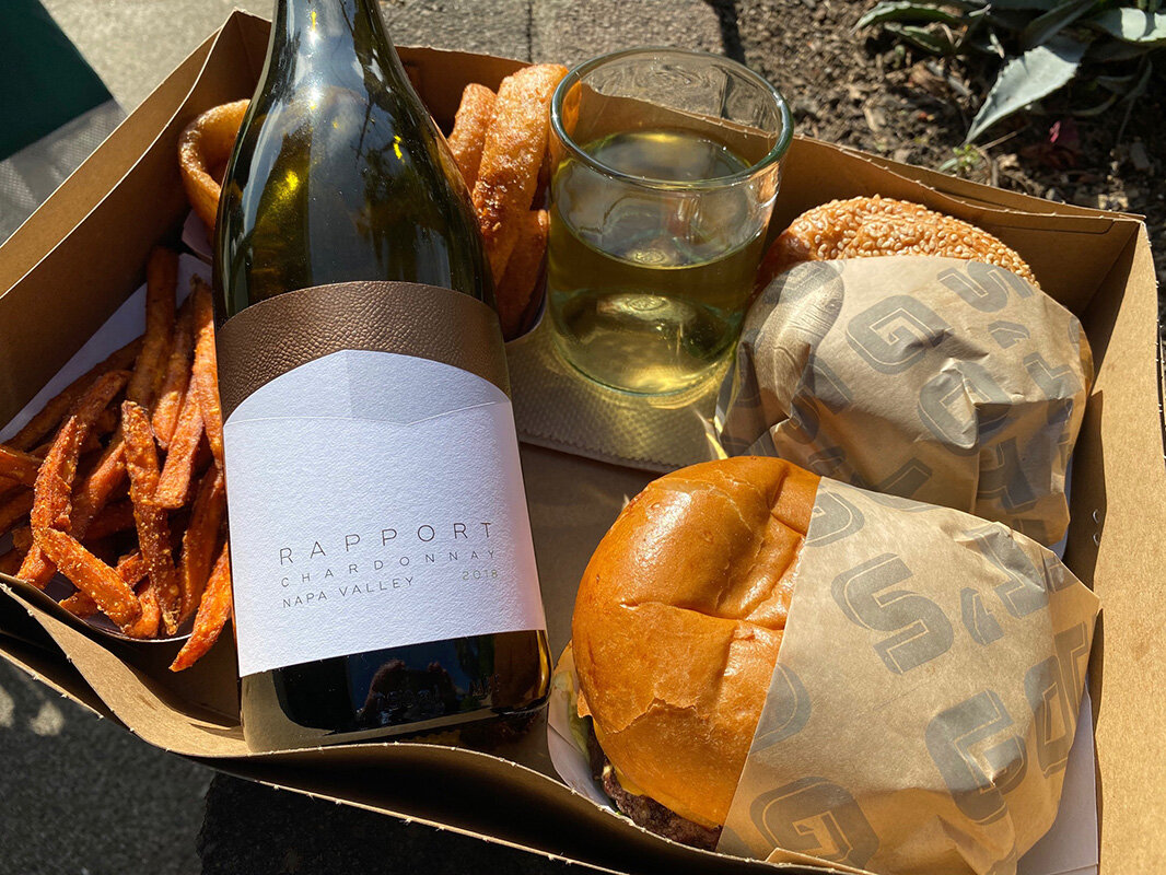 RAPPORT WINES | Gotts Burgers pairing with our Chardonnay