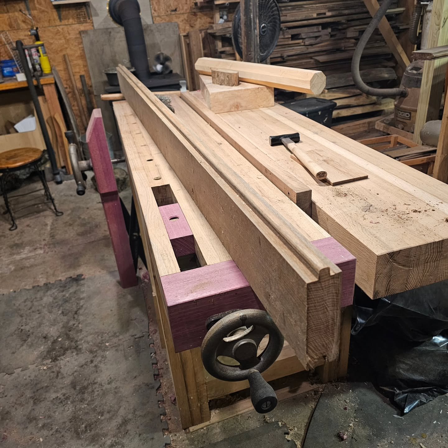 Set of stilts I made for Christmas, for one of my neices. #whiteoak #reclaimedwood #festooldomino