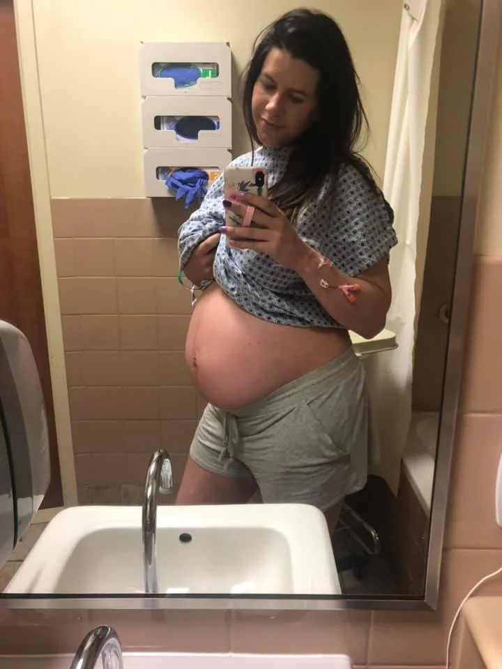 These were taken the night before I had her!
