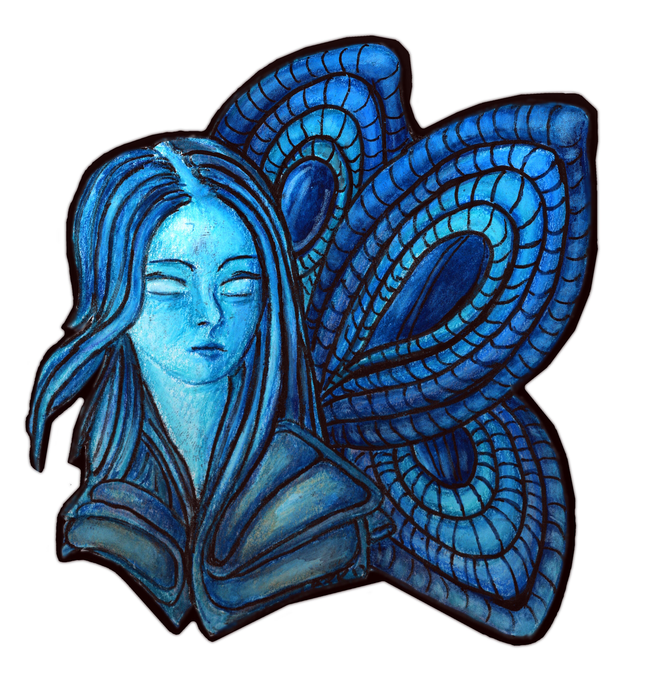 Fairy Portrait vinyl sticker