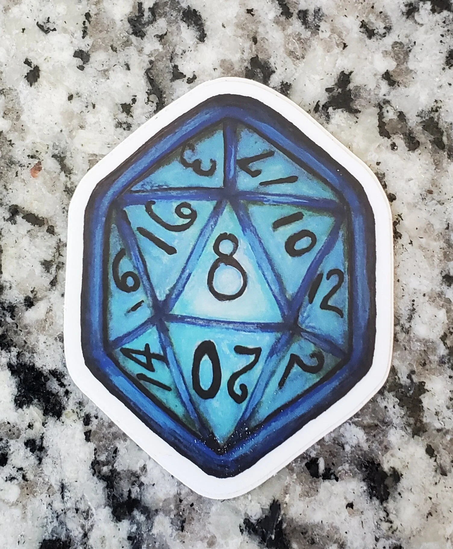 D20 vinyl sticker