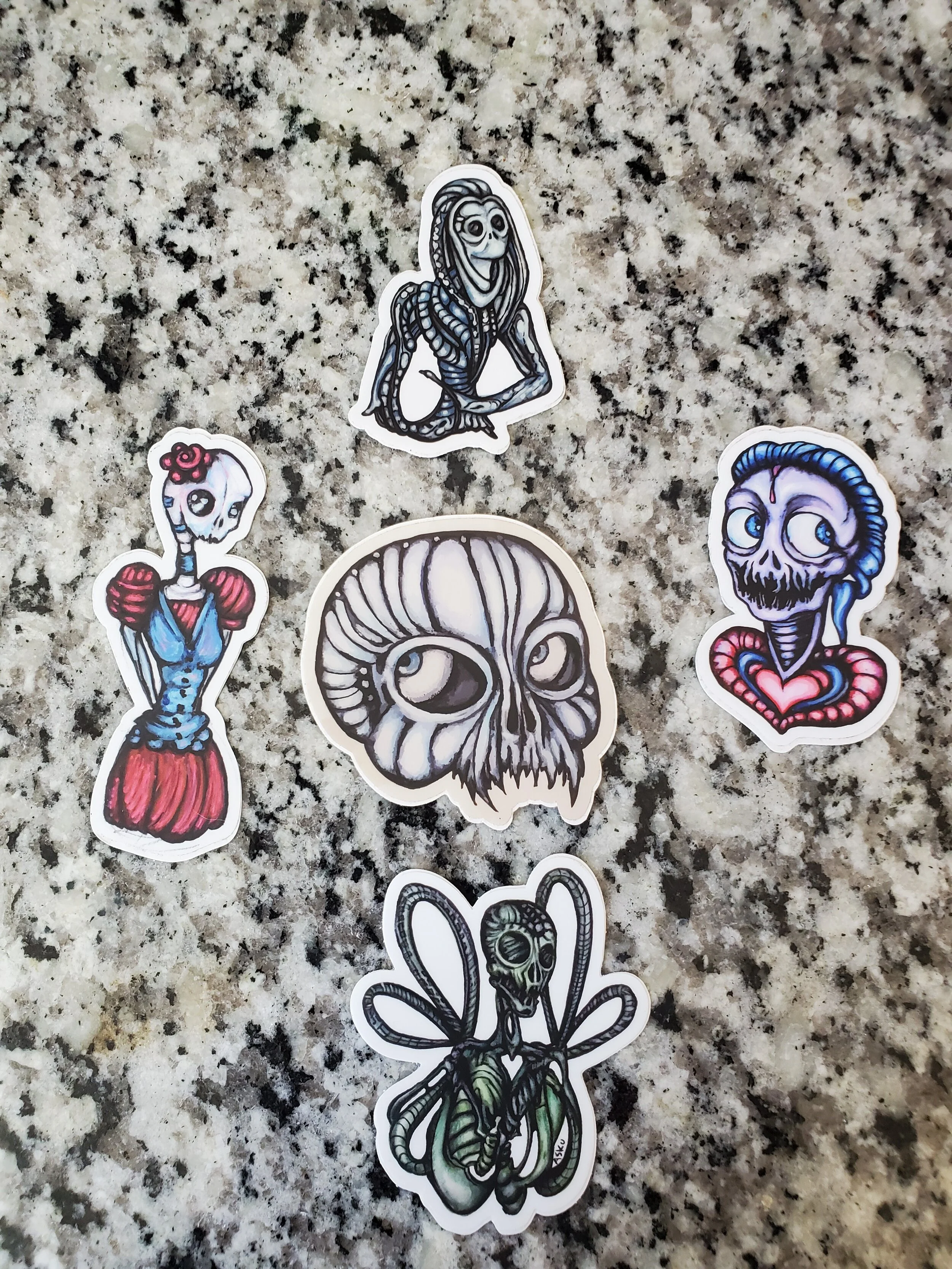 Ghoulish sticker pack