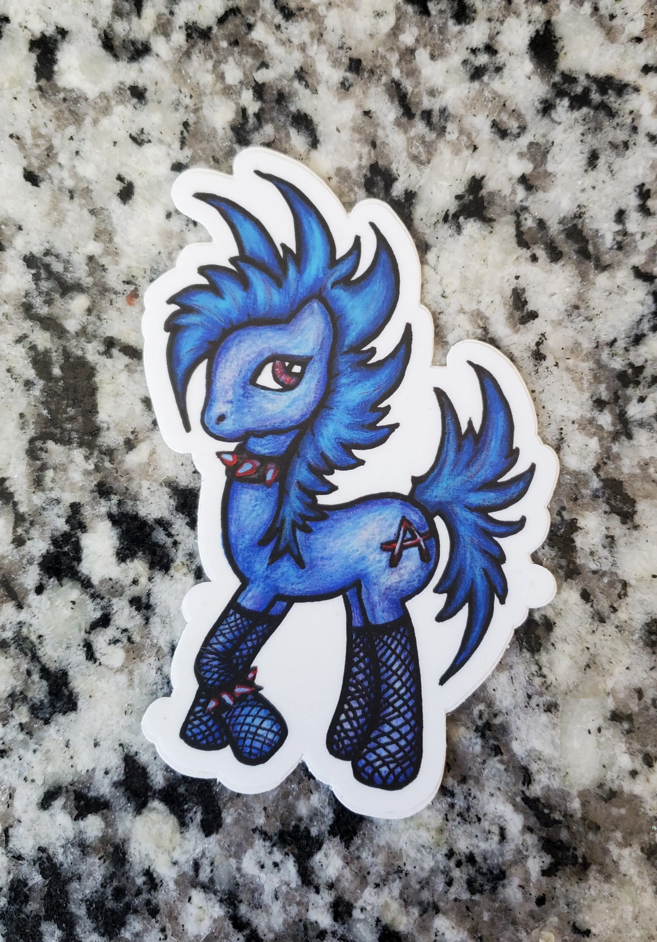 Punk Pony vinyl sticker
