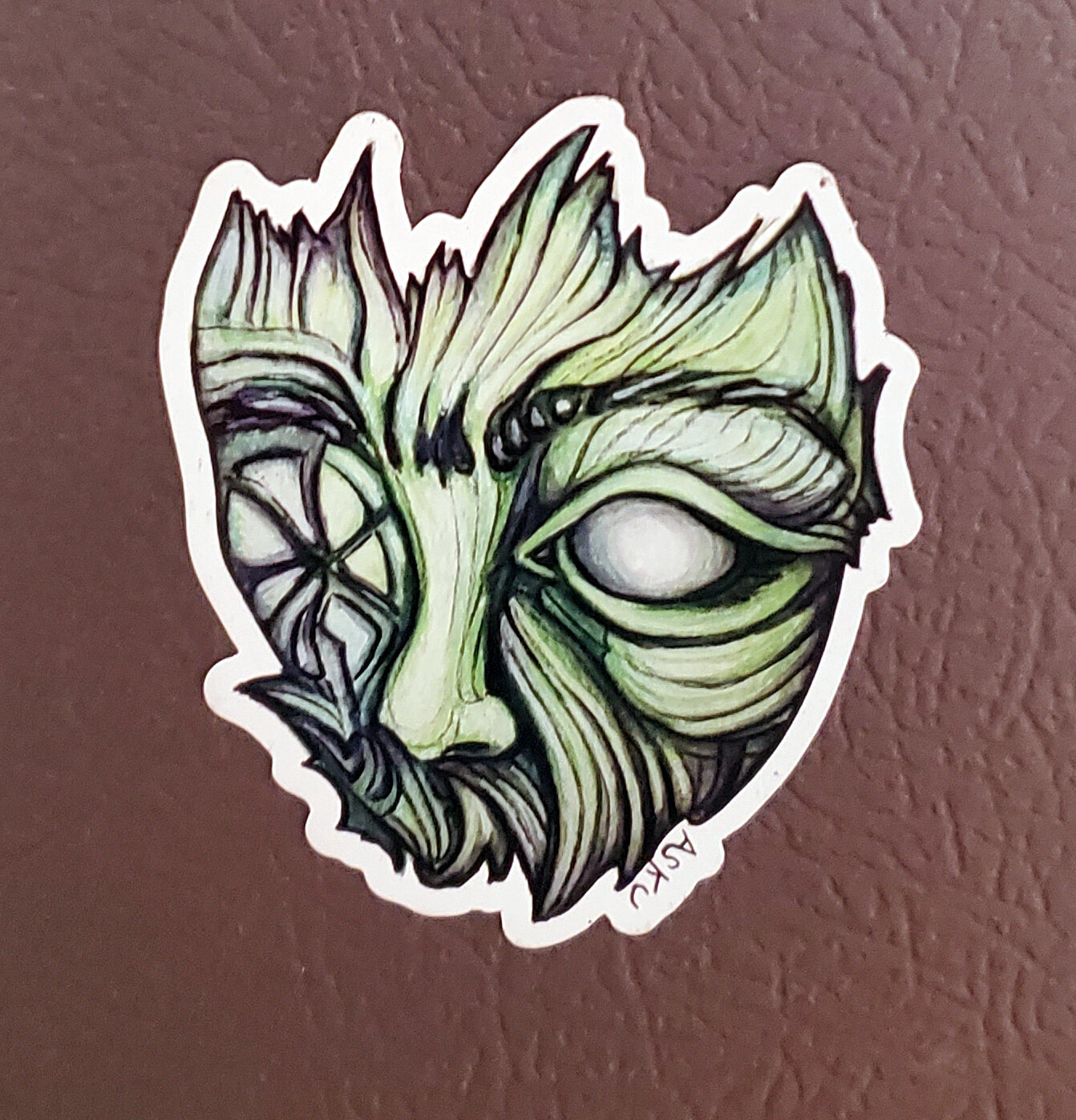 Green Mask magnet
