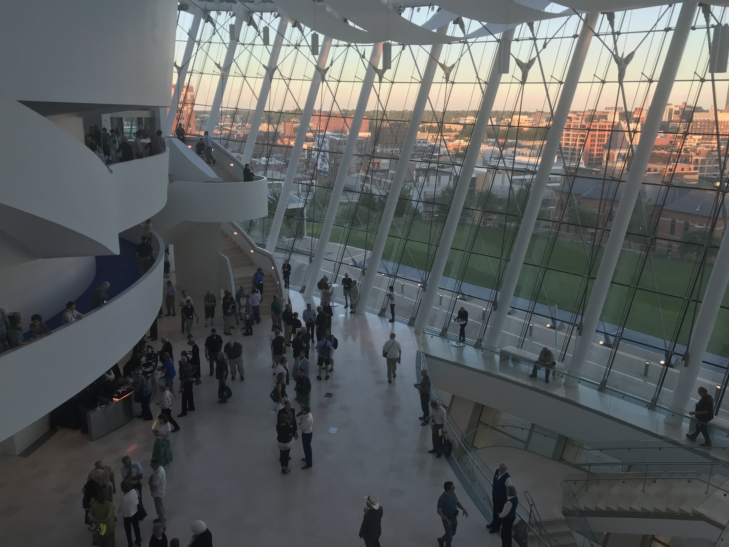 Golden hour at the Kauffman Center 
