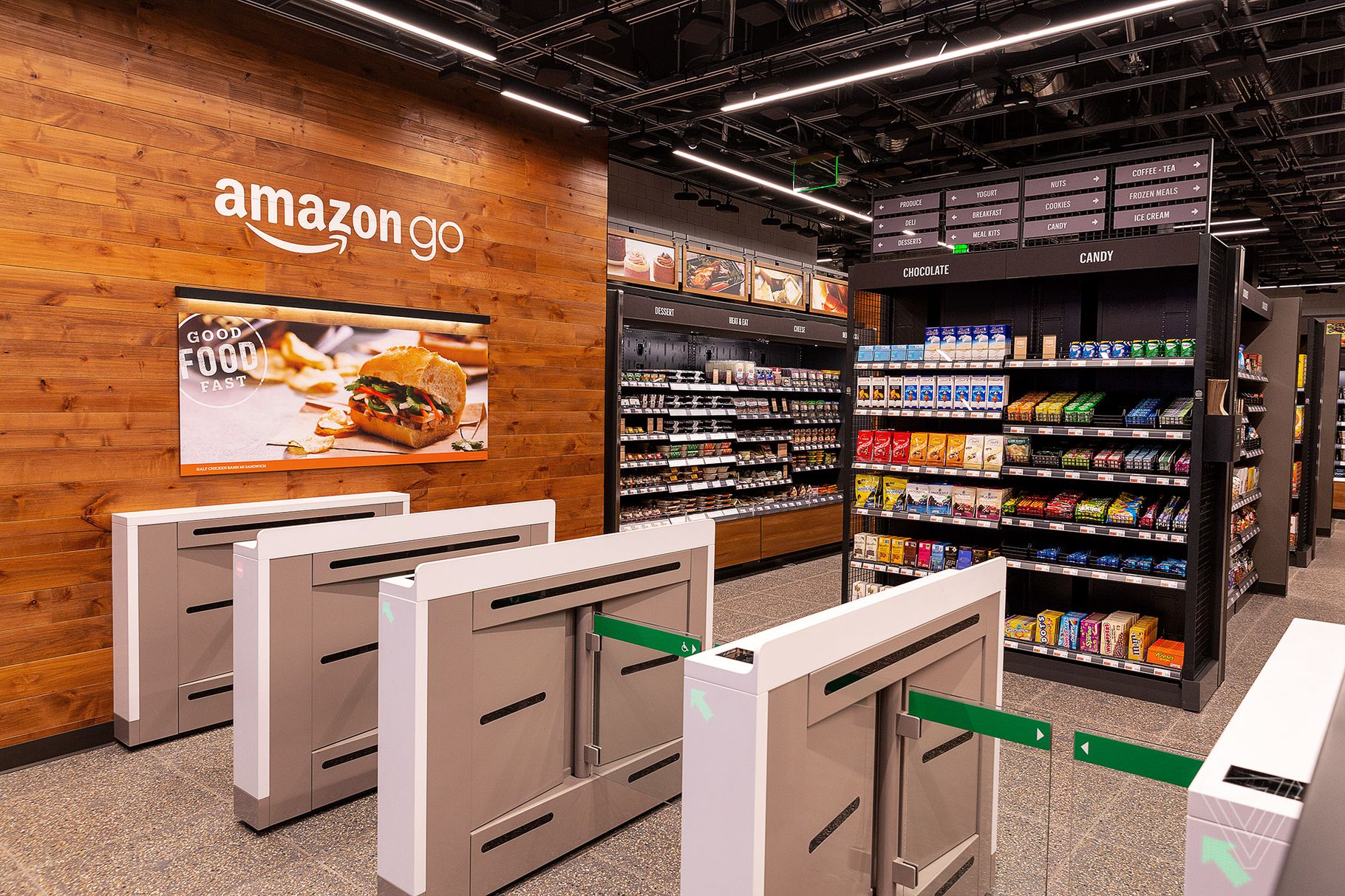 Amazon’s new stores encourage customers to ‘grab and go’. Photo credit Nick Statt/The Verge