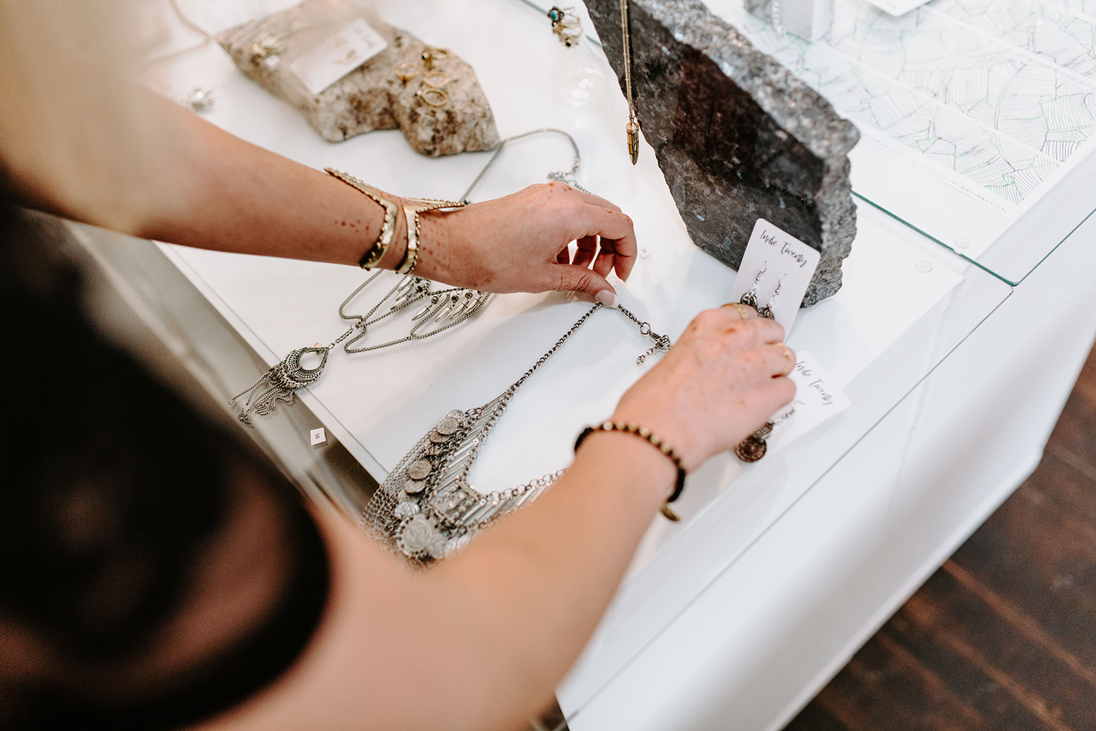 Indie Twenty necklace flatlay