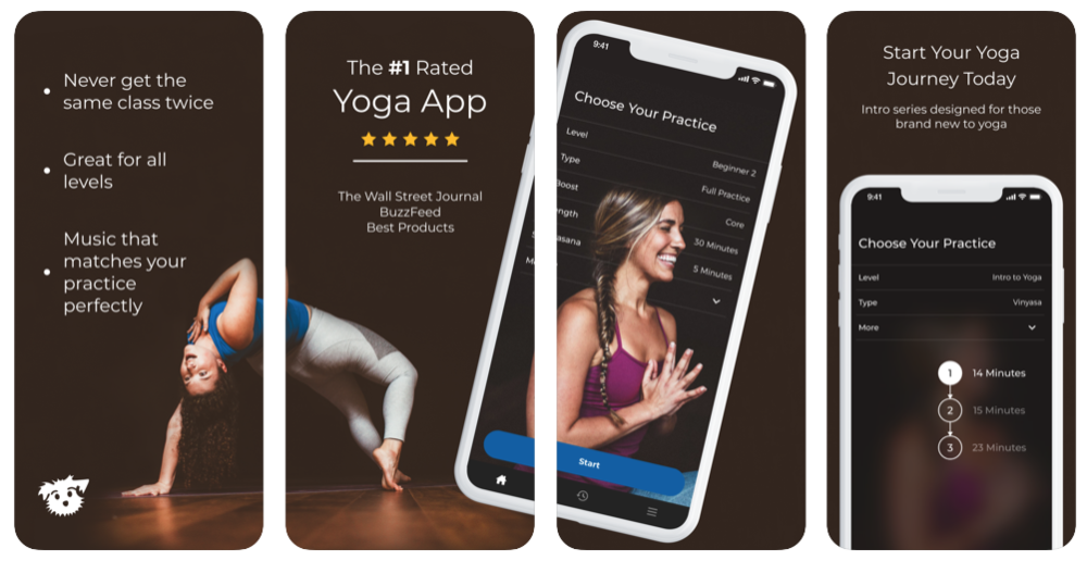 Down Dog app, best fitness apps // The Best Apps for Healthy Living // Four Wellness Co. wellness blog, healthy lifestyle tips from an integrative nutrition health coach