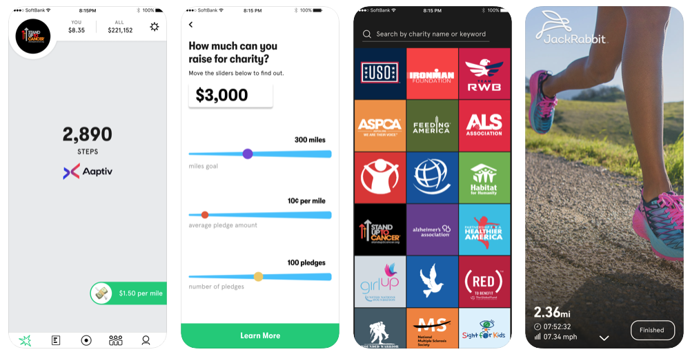 Charity Miles app, best fitness apps // The Best Apps for Healthy Living // Four Wellness Co. wellness blog, healthy lifestyle tips from an integrative nutrition health coach