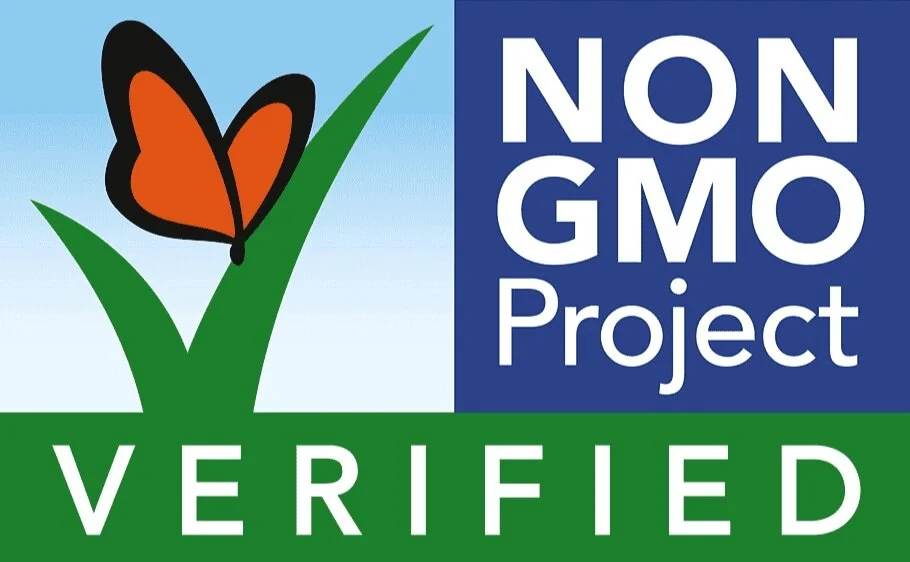 Non-GMO project verified seal // Why we recommend avoiding GMO foods // Four Wellness Co. wellness blog, healthy living tips from an integrative nutrition health coach