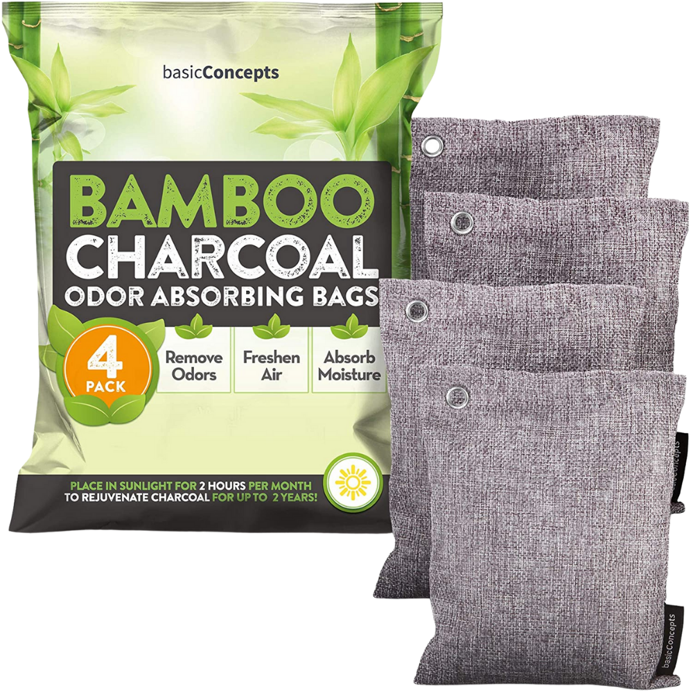 Activated charcoal bags for purifying indoor air // Four Wellness Co. wellness blog, healthy lifestyle tips from an integrative nutrition health coach