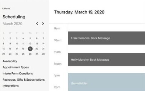 Health coach client scheduling tool