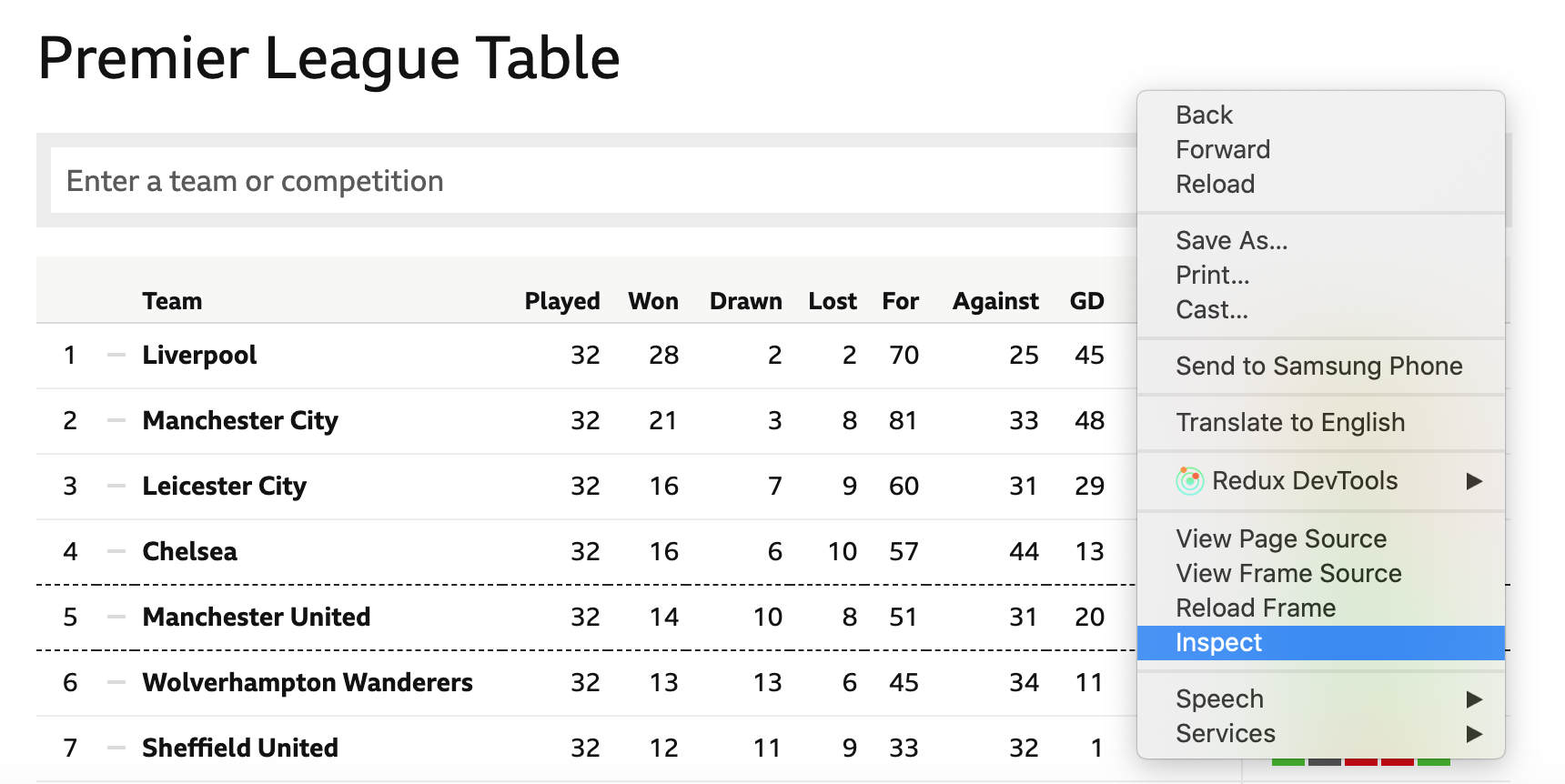 I want to import some soccer stats into excel - How to? - Web Scraper